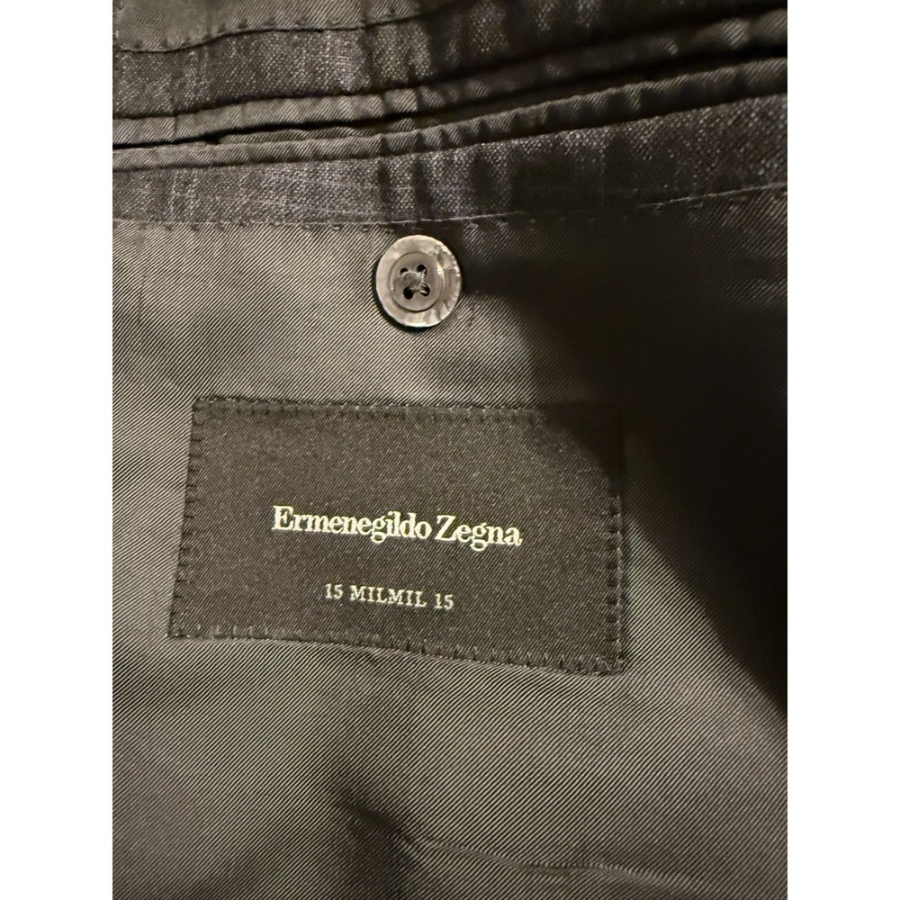 Ermenegildo Zegna Saks Fifth Avenue Blazer Mens 48R Gray Window 15 Milmil 15 - Picture 7 of 9